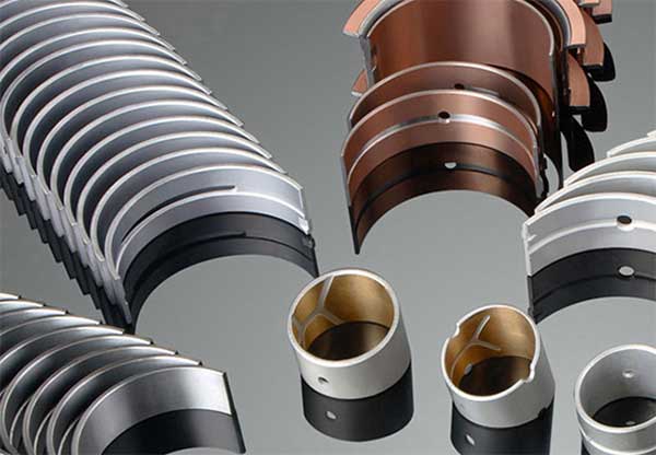 Crankshaft main bearing, con rod bearing, con rod bushing